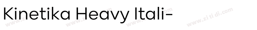 Kinetika Heavy Itali字体转换